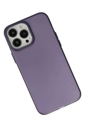 Mey İthalat®  iPhone 14 Pro Max Kılıf Modos Metal Kapak - Mor
