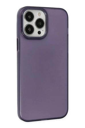 Mey İthalat®  iPhone 14 Pro Max Kılıf Modos Metal Kapak - Mor