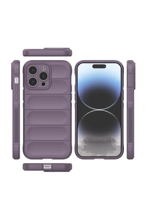 Mey İthalat®  iPhone 14 Pro Max Kılıf Optimum Silikon - Mor