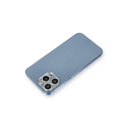 Mey İthalat®  iPhone 12 Pro Shine Kamera Lens Koruma Cam - Gümüş