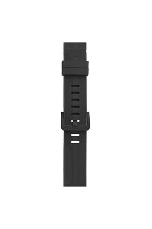 Mey İthalat®   Watch 38mm KR408 Çizgili Silikon Kordon - Koyu Gri