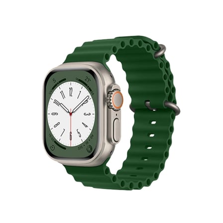 Mey İthalat®   Watch 42mm Ocean Kordon - Koyu Yeşil