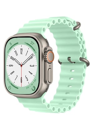 Mey İthalat®   Watch 42mm Ocean Kordon - Açık Yeşil