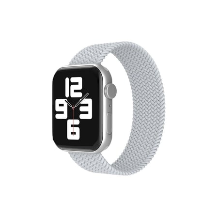 Mey İthalat®   Watch 38mm Ayarlı Solo Silikon Kordon - Beyaz