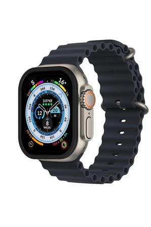 Mey İthalat®   Watch Ultra 49mm Alüminyum Kasa Cam Ekran Koruyucu - Siyah