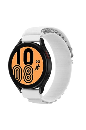Mey İthalat®  Watch 22mm KR410 Kumaş Kordon - Beyaz