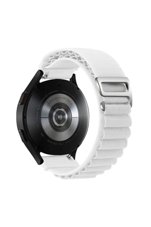 Mey İthalat®  Watch 22mm KR410 Kumaş Kordon - Beyaz