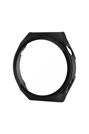 Mey İthalat®  Huawei Watch GT3 42mm Dota Camlı Kasa Ekran Koruyucu - Siyah