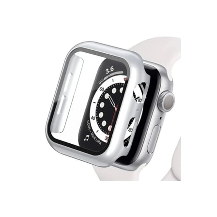 Mey İthalat®   Watch Ultra 49mm Camlı Kasa Ekran Koruyucu - Gümüş