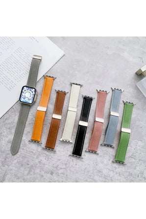 Mey İthalat®   Watch 38mm KR414 Daks Deri Kordon - Lacivert