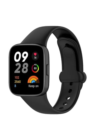 Mey İthalat®   Redmi Watch 3 Origin Silikon Kordon - Siyah