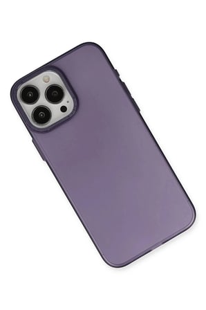 Mey İthalat®  iPhone 15 Pro Kılıf Modos Metal Kapak - Derin Mor