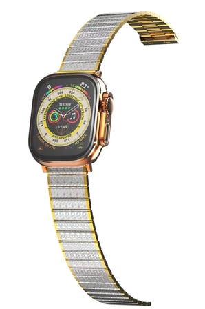 Mey İthalat®   Watch 38mm Made Metal Kordon - Gümüş-Gold