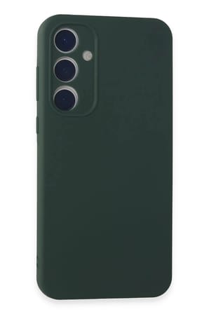 Mey İthalat®  Samsung Galaxy A35 5G Kılıf First Silikon - Koyu Yeşil