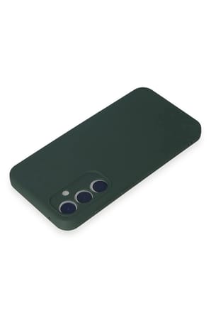 Mey İthalat®  Samsung Galaxy A35 5G Kılıf First Silikon - Koyu Yeşil