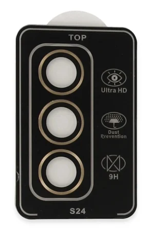Mey İthalat®  Samsung Galaxy S24 PVD Metal Kamera Lens - Gold