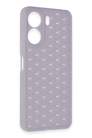 Mey İthalat®   Redmi 13C Kılıf Petek Silikon Kapak - Lila