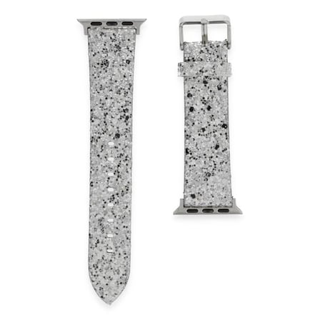 Mey İthalat®   Watch 38mm Starry Taşlı Kordon - Gümüş