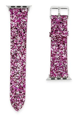 Mey İthalat®   Watch 38mm Starry Taşlı Kordon - Derin Mor