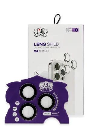 Mey İthalat®  iPhone 16 Pro Max Bilvis Titan Kamera Lens - Siyah