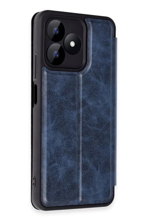 Mey İthalat®  Realme Note 50 4G Kılıf Flip Cover - Lacivert