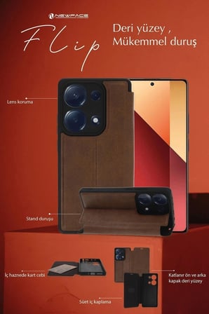Mey İthalat®  Realme Note 50 4G Kılıf Flip Cover - Lacivert
