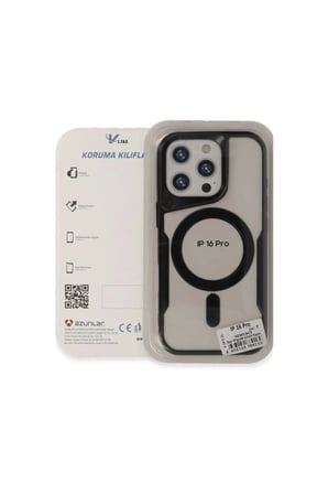 Mey İthalat®  iPhone 16 Kılıf Boyi Magsafe Silikon Kapak - Siyah