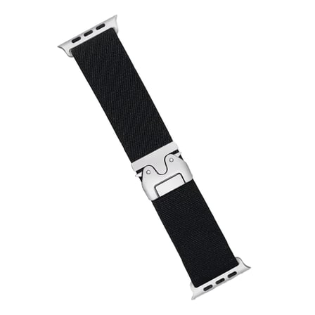 Mey İthalat®   Watch 42mm Forest Kumaş Kordon - Siyah