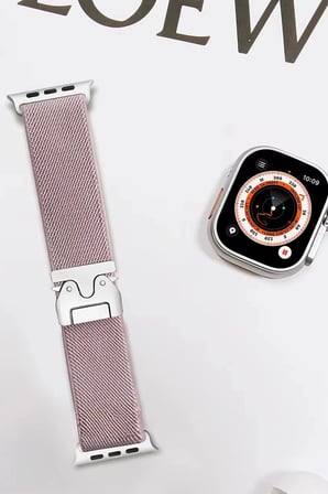Mey İthalat®   Watch 42mm Forest Kumaş Kordon - Lila