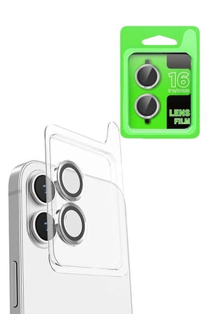 Mey İthalat®  iPhone 16 Raze Metal Kamera Lens - Beyaz