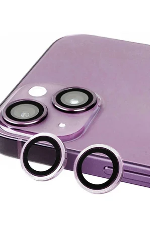 Mey İthalat®  iPhone 14 Raze Metal Kamera Lens - Mor