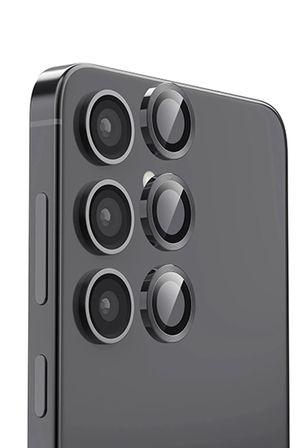 Mey İthalat®  Samsung Galaxy S25 Plus Raze Metal Kamera Lens - Siyah