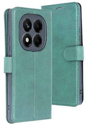 Mey İthalat®   Redmi Note 14 Pro 5G Kılıf Trend S Plus Kapaklı Kılıf - Yeşil