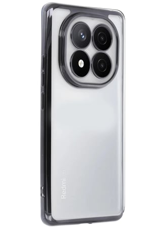 Mey İthalat®   Redmi Note 14 Pro 5G Kılıf  Lensli Silikon - Siyah
