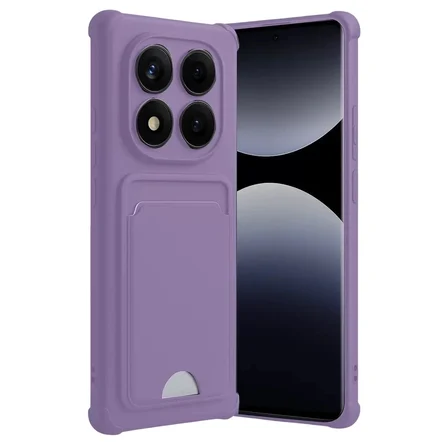 Mey İthalat®   Redmi Note 14 Pro 4G Kelvin Kartvizitli Silikon - Lila