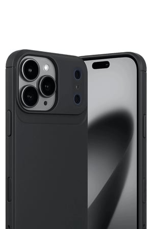 mey i̇thalat®   iphone 17 pro auto focus karbon kapak - siyah