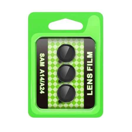 Mey İthalat®  Samsung Galaxy A24 4G Raze Metal Kamera Lens - Siyah