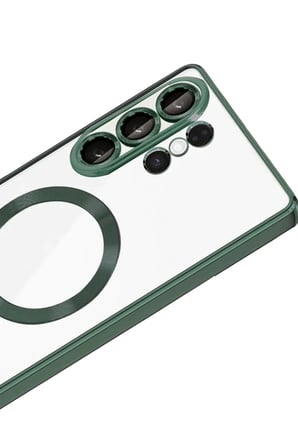 mey i̇thalat®  samsung galaxy s26 ultra kross magneticsafe kapak - koyu yeşil
