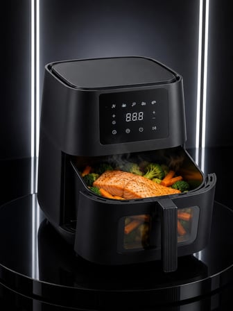 Geniş Hazneli Air Fryer Hızlı ve Pratik Pişirme Makinesi
