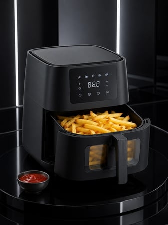Geniş Hazneli Air Fryer Hızlı ve Pratik Pişirme Makinesi