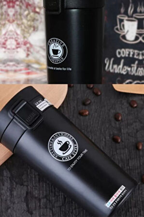 Mug Termos 12 Saat Sıcak Soğuk Filtreli Çift Katmanlı SUS 304 Çelik Bardak 380ml