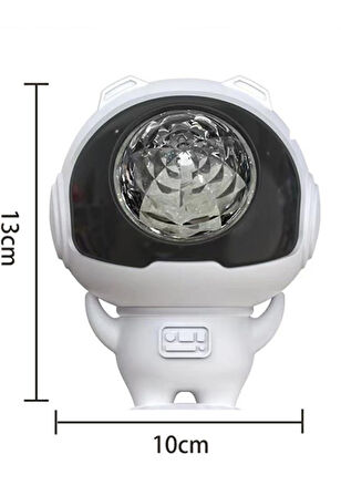 Yeni Nesil Dönen Disco Topu Astronot Gece Lambası Usb'li Parti Disco Topu