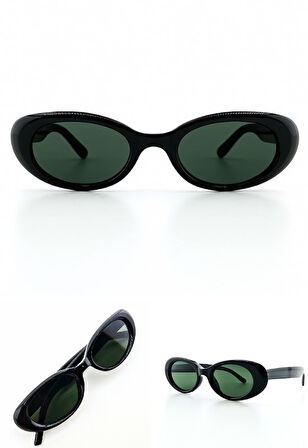 Alena Siyah Kadın Güneş Gözlüğü Siyah Çerçeve UV 400 Korumalı CE Belgeli Güneş Gözlüğü