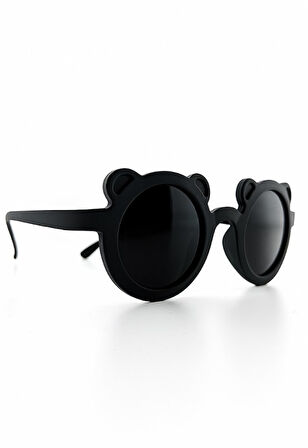 Kids Güneş Gözlüğü Siyah Ayıcık Çerçeve UV 400 Korumalı CE Belgeli Çocuk Güneş Gözlüğü