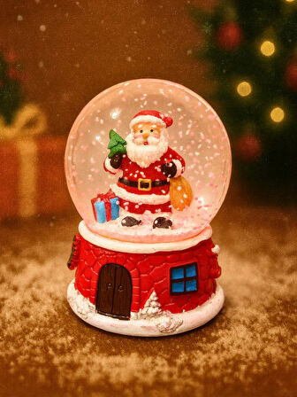 2026 Yeni Yıl led Işıklı Sevimli Noel Baba Kar Küresi – 2026 Yılbaşı Temalı Dekoratif Süs 47