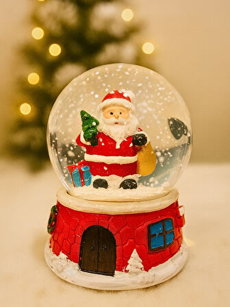 2026 Yeni Yıl led Işıklı Sevimli Noel Baba Kar Küresi – 2026 Yılbaşı Temalı Dekoratif Süs 47