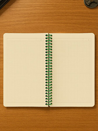 Surfing in California Temalı Spiralli Kareli Defter – 80 Yaprak, 160 Sayfa (18 x 24 cm)