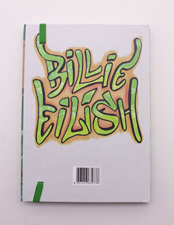 Lastikli Çizgisiz Sert Kapak Bellie Eilish Defter