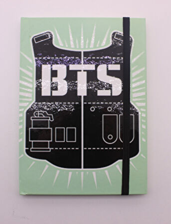 Lastikli Noktalı Sert Kapak BTS Defter
