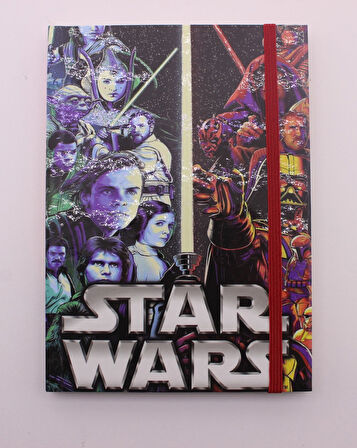 Lastikli Çizgisiz Sert Kapak Star Wars Defter